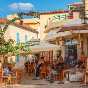 Classical Greece athens cafe