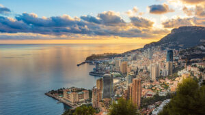 monaco aerial view bvergely